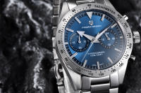 Reloj De Pulsera De Cuarzo Para Hombre PAGANI DESIGN 2024 Con Gran Flecha Lunar Y Cronógrafo Retro De Lujo Vidrio De Zafiro Resistente Al Agua Y Shock - details 12