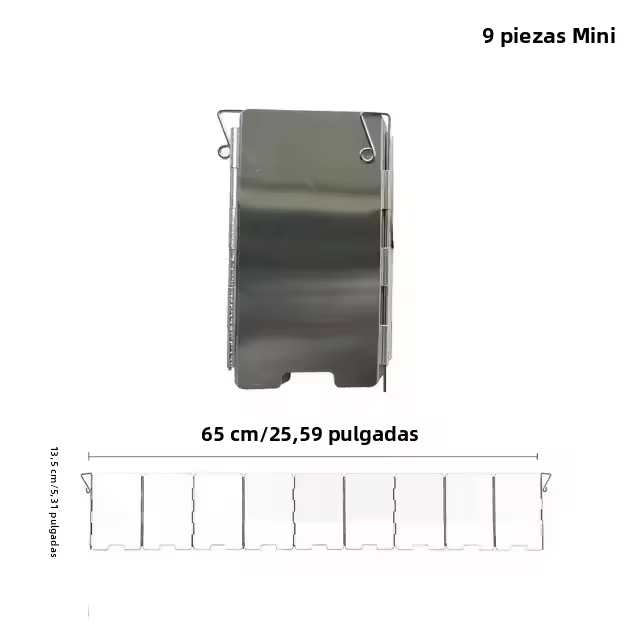 Escudo Antiviento De Platos Para Estufa De Gas Aluminio Para Camping Picnic Cocina Exterior Protección Contra Viento Múltiples Tamaños Disponibles - 1