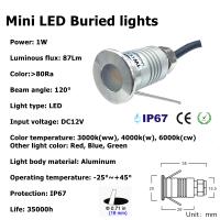 Lámpara LED Mini Para Jardín IP67 Impermeable DC12V Luz De Piso Revestida Para Escaleras Exteriores Y Iluminación De Paisaje - details 1