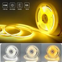 Tira De Luz LED COB Alta Densidad Flexible Para Decoración De Habitaciones Y Backlight 3000-6000K Dimmable DC 24V - details 0