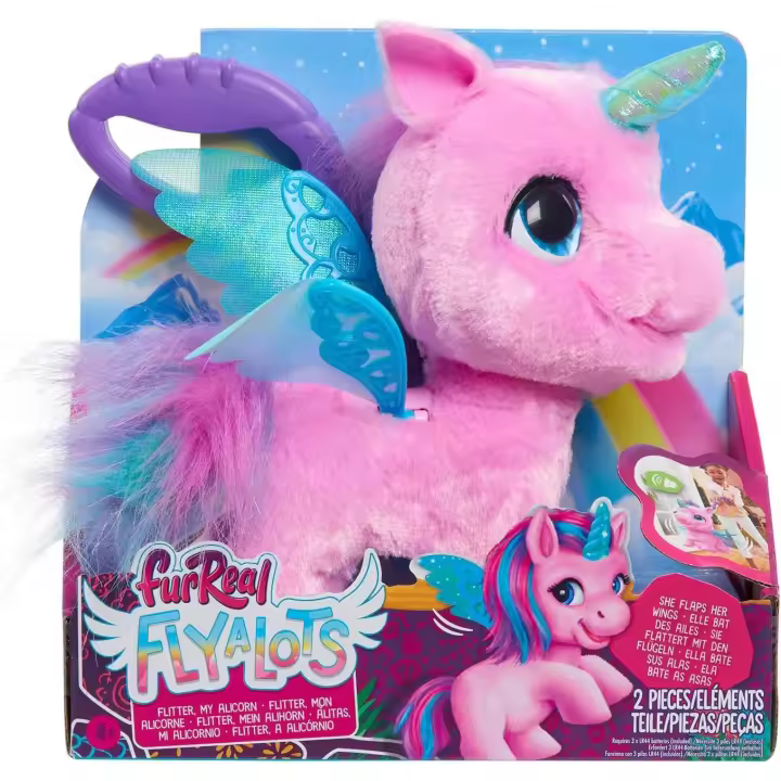 Just Play Unicornio Interactivo furReal Fly-A-Lots Alicorn Interactive Toy; Juguetes para niños a Partir de 4 años (28064) - 1