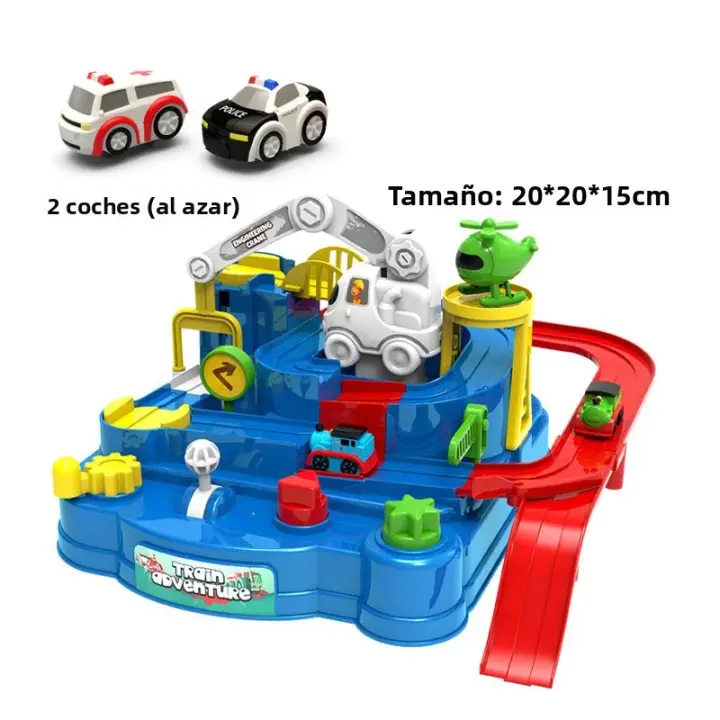 Juego De Pistas De Coche Y Tren Para Niños Con Animales Espaciales Aprendizaje Interactivo Modelo De Carriles De Plástico ABS Para Niños De 3 a 7 Años - 1