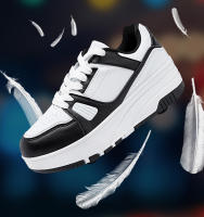 Zapatillas Casuales Para Niños Y Niñas Con Rodillos De Cuatro Ruedas Zapatos Deportivos Para Exterior Ajustables Y Transpirables Para Escolares - details 2