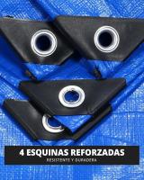 Lona Impermeable para Exterior, Multiusos, 3 x 4 m (Varios Tamaños), Esquinas Reforzadas, Color Azul - details 7