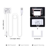 Espejo De Baño Oculto Con Interruptor Táctil De Un Botón 5V Luz LED Para Espejo De Vestíbulo Controlable Por Toque Para Tira De Luz LED USB - details 2