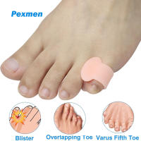 Pexmen 2Pcs Separadores De Dedos De Gel Para Hombres Y Mujeres Almohadillas De Bunión Para Prevenir Raspaduras Y Aliviar La Presión Color Rosa - details 0