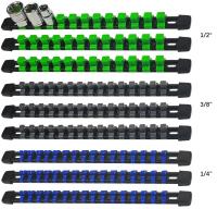 Organizador De Destornilladores 3 PCS Con Rail Negro Y Clips Rojo Azul Negro Soporte Pesado Para Herramientas De Jardín - details 12