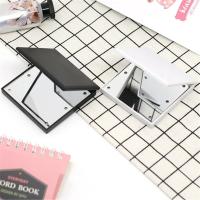 Espejo De Maquillaje Portátil Con Luz Y Aumento 1x 2x 6 LED Plegable De Viaje Pequeño Rosa Negro Blanco Espejo De Belleza - details 1
