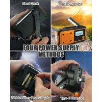 Radio de emergencia portátil con batería externa de 4000 mAh, radio solar con manivela, AM/FM/WB/NOAA y alerta meteorológica. - details 3