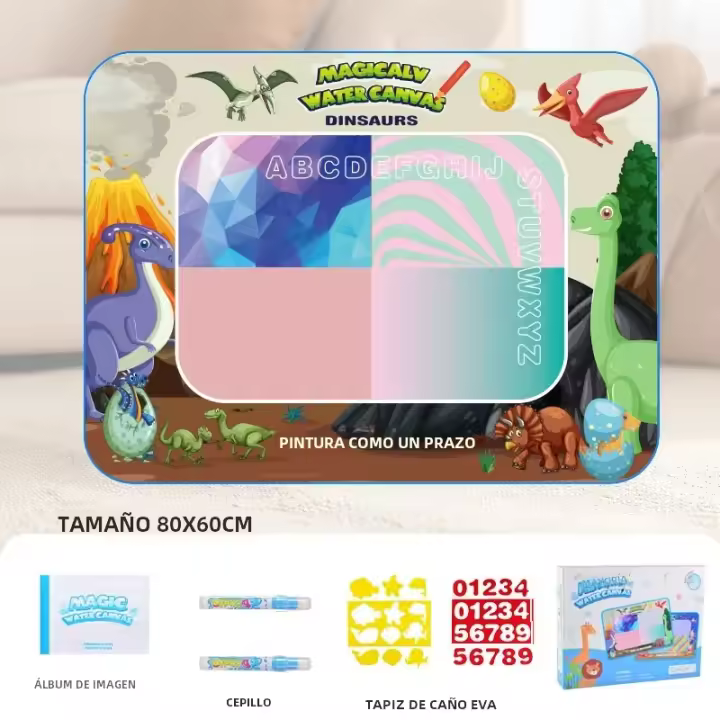 Mesa De Dibujo Con Bolígrafos De Agua Para Niños Juguete Educativo Para Niñas Y Niños Pequeños Tablero De Dibujo Y Escritura Regalo Ideal - 1