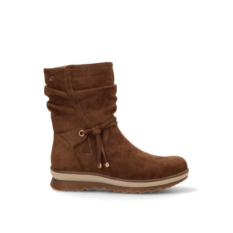 Botin Etika - Mujer - Suela Plana - Modelo 11112 - Color Marron