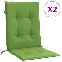 vidaXL Cojines silla respaldo bajo 2 ud tela 100x50x4 cm Color Antracita melange,  Gris claro melange,  Gris oscuro melange y mas Cojín Decorativo de Asiento Cojines de muebles de salon - details 4