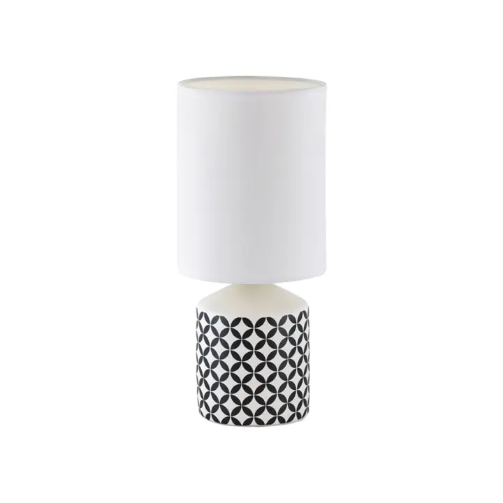 Lampara Mesa Ceramica Blanco E14 Tela Estilo Moderno SOPHIE  RABALUX - 1