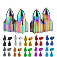 4pcs Tapas De Válvula De Neumático Para Coche Camión Bicicleta Aleación De Aluminio Cubierta De Válvula De Rueda De Automóvil - details 0