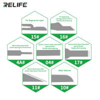 RELIFE RL-101B Set De Herramientas Para Móvil 8 En 1 Alta Dureza Y Precisión Eliminador De Pegamento Para Placa Madre Herramienta De Corte Para Mantenimiento De Teléfonos Móviles - details 7