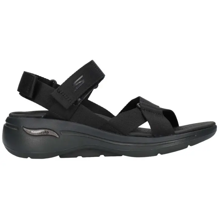 Sandalias Skechers Go Walk Arch Fit San para mujer en color negro - 1