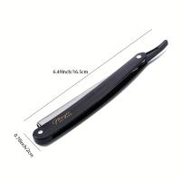 Afeitadora Manual para hombres, maquinilla de afeitar para barbería, acero inoxidable, fácil de usar, maquinilla de afeitar de seguridad, con 10 cuchillas - details 2