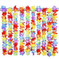100pcs Coronel De Flores Artificiales Para Navidad En Estilo Hawaiano Decoración De Puerta Para Fiestas Luau Torpil - details 3