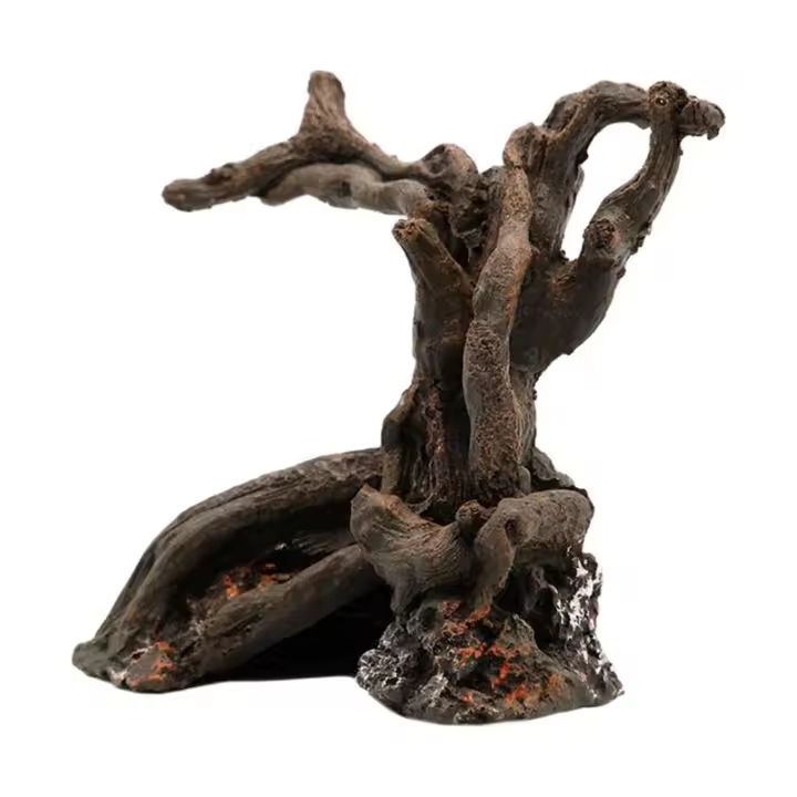 Árbol De Driftwood Para Acuario De Reptiles Y Peces Decoración De Cueva Escondite Para Mascotas Acuáticas Para Reproducirse Y Descansar - 1