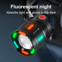 Linterna Frontal LED Recargable De Mayor Potencia Para Camping Caza Y Senderismo Antigolpes Impermeable Con Luz LED De Alta Eficiencia - details 2
