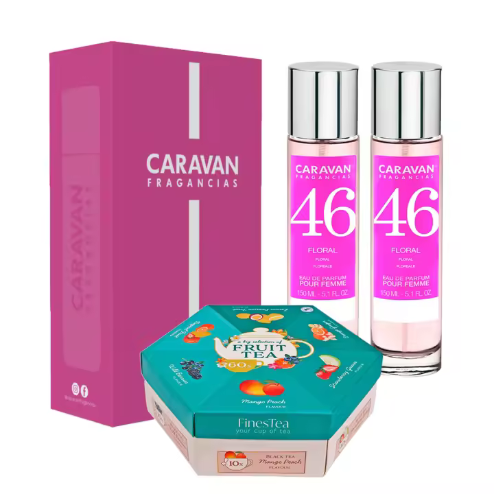 CARAVAN Set de 2 Fragancias de Mujer Nº45+ Caja Regalo Caravan + Joyfull Caja de té piramidal - 1