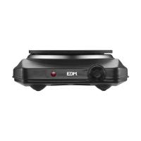 Cocina Electrica Negra 1400w, hornillo de 1 Fuego Ce/a13 25x26x8,5cm Edm [E3-07658] - details 2