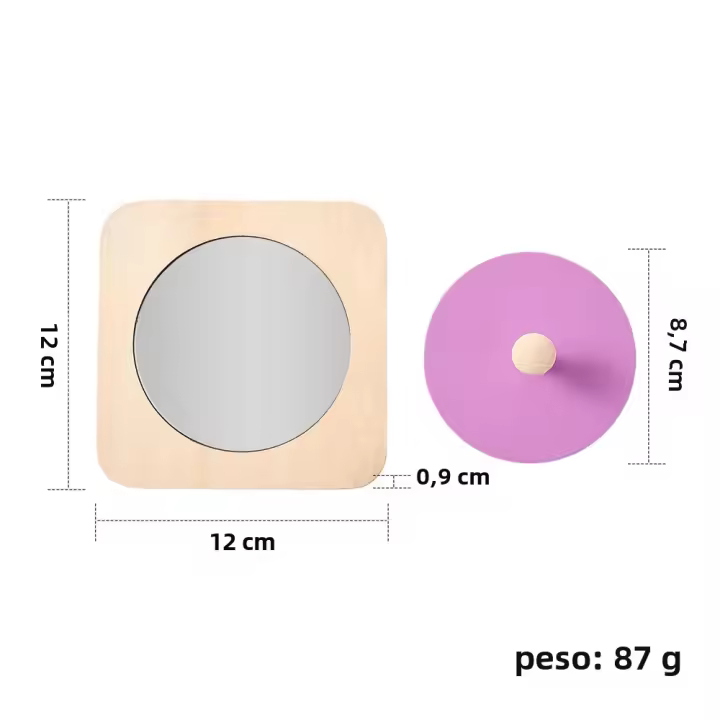 Juguete Educativo Montessori De Madera Para Bebés Espejo De Ejercicio Para La Coordinación Mano-Ojo Y Sensory Desarrollo Infantil Regalo Para Bebés - 1