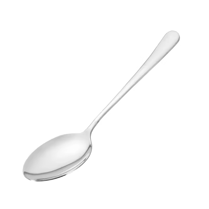 DESEOS Cuchara para servir Family | Cuchara grande | Acero inoxidable | Mango redondo ergonómico | 24.9cm - 1