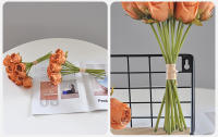 Bouquet De Rosas Rosa De 24CM Decoración Para El Hogar Propiedades Fotográficas Guía De Carretera Para Boda Flores Artificiales - details 39