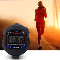 Reloj De Cronómetro Digital Portátil Impermeable Para Deportes Con Timer De Cuerda Reloj De Tiempo Profesional LCD Negro - details 4