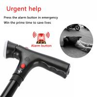 Bastón Plegable Telescópico Con LED Y Alarma Para Ancianos Bastón De Caminar Trusty Sticks Para Padres Y Madres Material De Aluminio Con Punta De Goma - details 4
