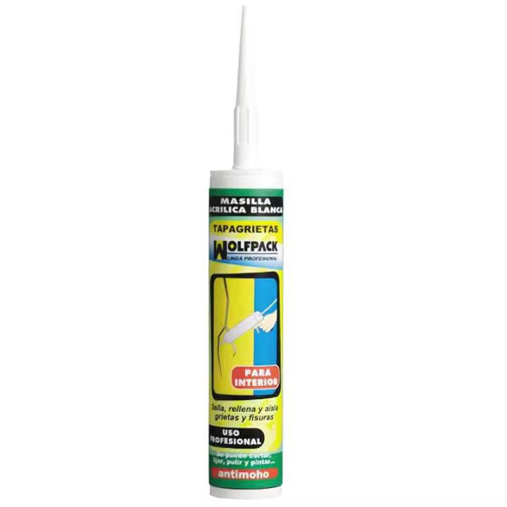 Masilla acrilica blanca 280 cm³. - 1