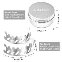Mini Estufa De 40ml Con Ventilador De Acero Inoxidable Pequeño Y Aluminio Para Camping Y Senderismo Estufa Portátil De Sobrevivencia Sin Ignición - details 5