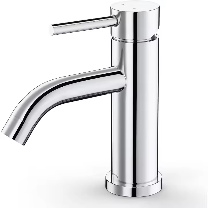 Grifo de Baño de Acero Cromado - 1