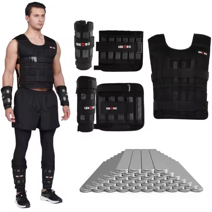 Chaleco De Entrenamiento De Fitness Ajustable a 20kg Bolsa Vacia Para Correr Y Ejercicios De Fortalecimiento De Manos Y Pies Ropa De Entrenamiento Físico - 1