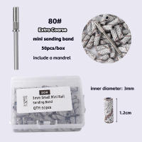 Juego De Bandas De Lijado Para Uñas 50/100PCS 3mm 80/120/180/240 Grit Accesorios Para Manicura Y Peluquería De Uñas - details 2