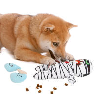 Juego De Juguetes Para Perros De Halloween: Momia Spooky Incluye Corazón Hueso Y Cerebro Juguetes De Peluche Para Divertirse - details 6