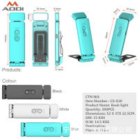 Nueva luz de tarjeta USB, luz plegable con clip para libros, luz de lectura portátil, luz de lectura con protección ocular simple, luz de lectura nocturna para estudiantes - details 3