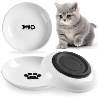Tazón De Gato Cerámico Con Fondo De Silicona No Derrumbe Fácilmente Alimento Para Perro Y Gato Porcelana Resistente a Derrumbe Accesorios Para Mascotas - details 0