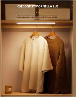 Lámpara De Armario LED Recargable Con Sensor De Movimiento PIR Para Iluminación De Armario Dormitorio Pasillo Escalera Barra - details 4