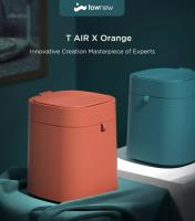Bote De Basura Autosellante Townew T Air X Orange, 3.5 Galon (beta Orange) - details 1