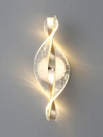 1pc/2pc Moderno Resplandeciente Acero Inoxidable LED De Pared En Oro/Black Para Decoración De Hogar Sala De Estar Dormitorio Iluminación De Pared - details 5