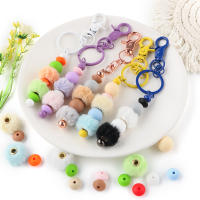 57pcs/Bag Bolas Redondas De Terciopelo Para DIY Hebillas Para Pulseras Collares Y Pendientes Set De Perlas Para Fabricación De Joyas - details 4