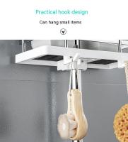 Estante De Baño Pared Montado Sin Perforar Aluminio Espacio Esquina Ducha Caddy Organizador De Almacenamiento Multi-capas Rack - details 4