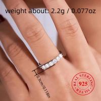 anillo de   elegante de   925 para mujer, 2,2 g,     de circonita sintética, piedra de   de  , talla redonda, estilo  , ideal para   y regalos, joyería para    . detalles 4