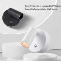 Lámpara De Lectura LED Recargable USB Con Base Magnética Y Tipo-C Para Dormitorio Luz De Pared Dimmable Para Habitación Moderna - details 0