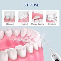 Irrigador dental portátil, irrigador bucal L10 de 300 ml con 3 modos de limpieza y 5 chorros, batería recargable USB de 1500mAh - details 3