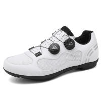 Zapatos De Ciclismo Para Hombre MTB Transpirables Negros Con Plataforma Plana Y Cierre De Bloqueo Libre Material De Suela De Goma Cómodos Para Bicicleta De Montaña Y Zapatillas De Ciclismo - details 1
