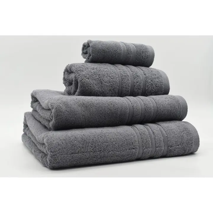 Toalla 100% Algodón de Rizo Americano 500 Gr/m2 Gris Vidal Home (Medidas: 30x50cm, 50x100cm,70x140cm, 100x150cm) - 1