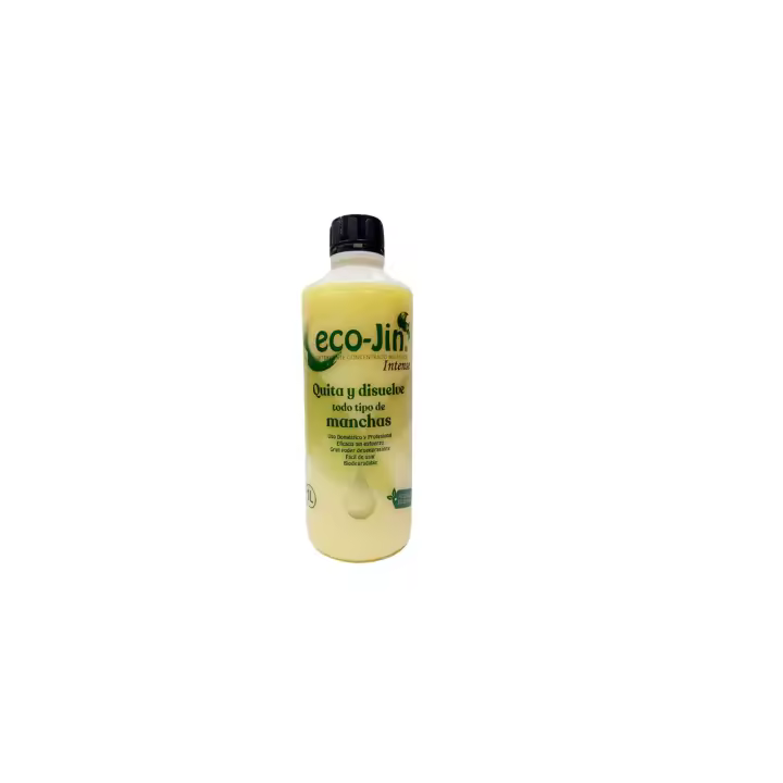 ECO-JIN INTENSE ORIGINAL 1L SIN DIFUSOR. Aroma de Laboncler. Quita y disuelve todo tipo de manchas. Gran Poder Desengrasante y Biodegradable. Para suelos, espejos, cristales, aseo, cocina, muebles, lavadora y para todo tipo de superficies de toda la casa. - 1